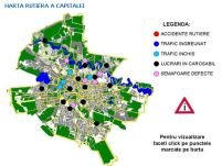 Hartă virtuală a traficului rutier din Capitală