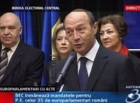 Băsescu: pentru mine există doar europarlamentari români <font color=red>(VIDEO)</font>
