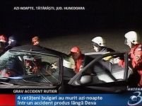 Accident tragic în Deva. Patru tineri bulgari au murit <font color=red>(VIDEO)</font>