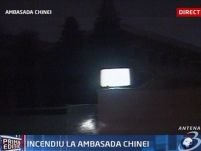 Incendiul de la Ambasada Chinei a fost stins