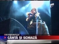 Sandra a concertat la Sinaia în cârje <font color=red>(VIDEO)</font>