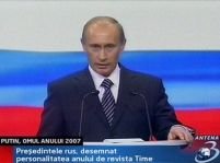 Putin, desemnat personalitatea anului 2007