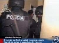 Spania. 3 români au fost arestaţi pentru posesie ilegală de arme