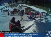 Sinaia. Drumul spre cota 1400 a fost redeschis <font color=red>(VIDEO)</font>
