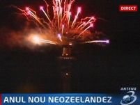 Noua Zeelandă a intrat în 2008 cu artificii şi concerte <font color=red>(VIDEO)</font>