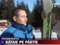 Jurnalişti agresaţi pe o pârtie din Cluj <font color=red>(VIDEO)</font>