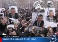 Scrutin tensionat în Georgia. Opoziţia contestă victoria preşedintelui Saakaşvili <font color=red>(VIDEO)</font>