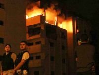 Sediul ministerului de interne din Gaza a fost bombardat <font color=red>(VIDEO)</font>
