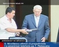 Nicolăescu: Băsescu l-a ameninţat telefonic pe Meleşcanu