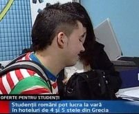 Ofertă de muncă pentru studenţii români în Grecia