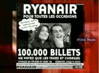 Ryanair, acuzată că a folosit imaginea lui Sarkozy pentru publicitate