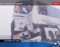 Teleorman. 20 de maşini au fost implicate într-un accident în lanţ <font color=red>(VIDEO)</font>