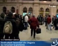 Ungaria. Sindicaliştii feroviari au renunţat la grevă