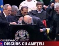 Preşedintele Italiei s-a prăbuşit în timpul unui discurs <font color=red>(VIDEO)</font>