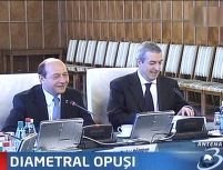 Contrele pe Justiţie şi Apărare dintre Băsescu şi Tăriceanu continuă