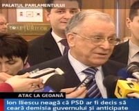 Iliescu îl contrazice pe Geoană: "PSD nu a decis să ceară demisia guvernului"