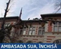 Ambasada SUA la Bucureşti va fi închisă luni