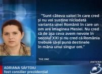 Adriana Săftoiu: În PDL domneşte frica de "Mesia" şi de Elena Udrea