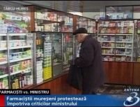 Farmaciştii mureşeni protestează faţă de criticile ministrului Sănătăţii