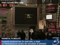 New York. Explozia din Times Square atribuită unui "terorist" pe bicicletă