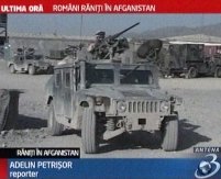 Trei soldaţi români, răniţi în urma unei explozii în Afganistan <font color=red>(VIDEO)</font>