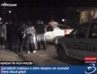 Petroşani. Corespondenţii Antena 3 agresaţi sub nasul poliţiştilor <font color=red>(VIDEO)</font>