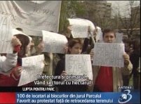 Bucureşti: Locuitorii sectorului 6 au protestat faţă de retrocedarea parcului Favorit