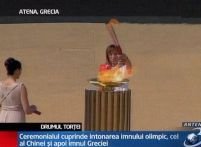 La Atena a avut loc ceremonia de înmânare a flăcării olimpice oficialităţilor chineze <font color=red>(VIDEO)</font>