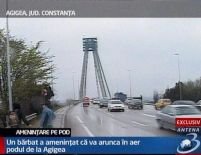 Un bărbat a ameninţat că aruncă în aer podul Agigea