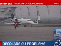 Incident pe aeroportul Otopeni. Avionul Maltei a avut probleme la decolare