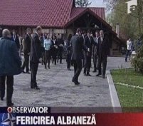 Delegaţia albaneză a sărbătorit la Snagov intrarea în NATO <font color=red>(VIDEO)</font>