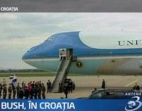 George W. Bush a ajuns în Croaţia, noul stat membru NATO