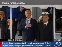 George Bush a avut parte de o primire ca la carte în Croaţia