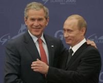 Soci. Întâlnire bilaterală Vladimir Putin ? George W. Bush