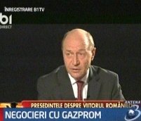 Băsescu: Voi discuta în Rusia un contract direct cu Gazprom