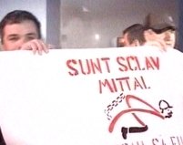 Proteste violente la Arcelor Mittal Galaţi <font color=red>(VIDEO)</font>