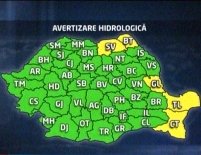 Avertizare hidrologică pentru estul României