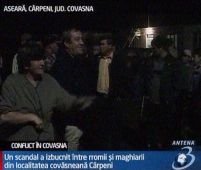 Scandal în Covasna. Rromii prinşi la furat i-au ameninţat cu moartea pe localnicii maghiari <font color=red>(VIDEO)</font> 