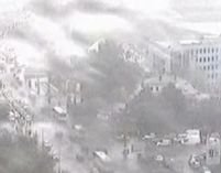 Furtună în Bucureşti. O ploaie puternică s-a abătut asupra oraşului <font color=red>(VIDEO)</font>
