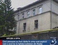 Cinci persoane rănite în urma unei explozii la Spitalul Judeţean din Reşiţa