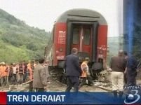 Un tren de persoane a deraiat în Bistriţa Năsăud