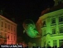 Trupa franceză ?Les Plasticiens Volants? a făcut un show de zile mari la Sibiu <font color=red>(VIDEO)</font>