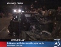 Doi şoferi teribilişti au avariat 14 maşini în Oradea şi Bucureşti