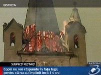 Trei copii ai străzii au provocat incendierea Bisericii Evanghelice din Bistriţa