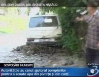 25 de gospodării din comuna bistriţeană Zagra, inundate în urma unei ploi torenţiale