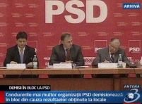 Conducerile mai multor organizaţii PSD demisionează din cauza rezultatelor din alegeri
