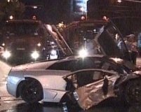 Lamborghini distrus, după o cursă ilegală pe străzile Bucureştiului (VIDEO)