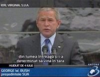George W. Bush, huiduit în timpul ceremoniei dedicate Zilei Independenţei (VIDEO)