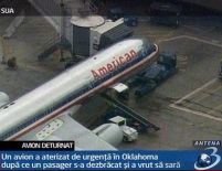 Avion deturnat în SUA din cauza unui pasager excentric