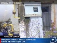 Buzău. Pericol de explozie la o staţie GPL din localitatea Pârscov